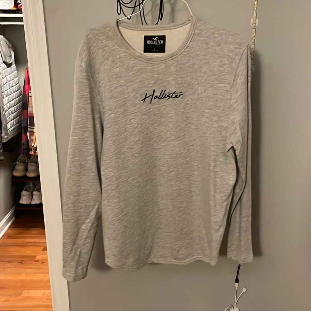 Gray hollister cardigan